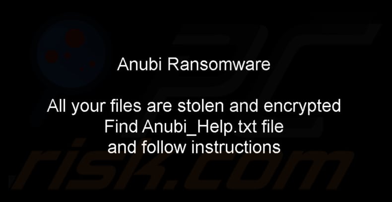 Anubi ransomware papier peint