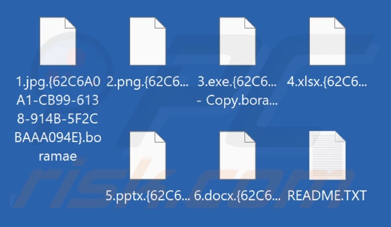 Fichiers cryptés par le ransomware Boramae (extension .boramae)