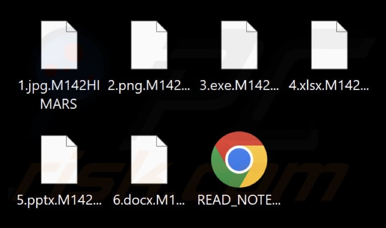 Fichiers cryptés par le ransomware M142 HIMARS (extension .M142HIMARS)