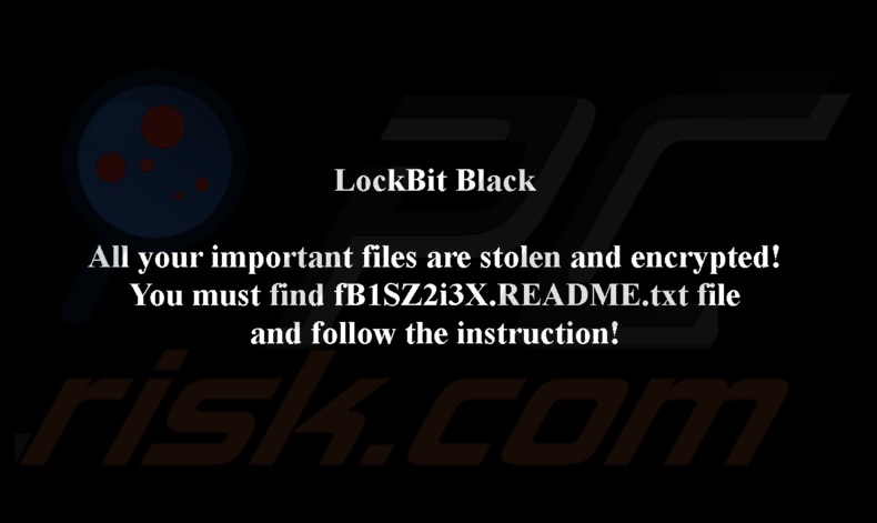 SuperBlack ransomware papier peint