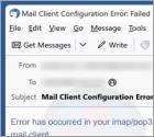 Arnaque Error In Your IMAP/POP3 Mails Server