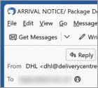 Courriel Arnaque DHL - Notice For Failed Package Delivery