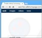 Redirection vers Searches.safehomepage.com