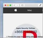 POP-UP Arnaque VIRUS ALERT FROM APPLE (Mac)