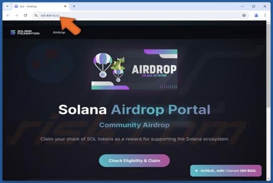 Solana Community Airdrop Arnaque