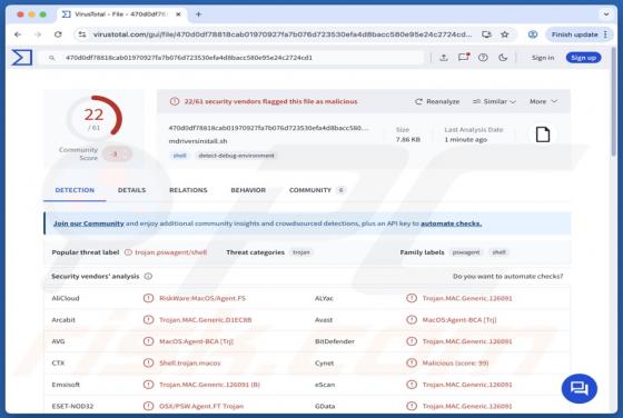 Maliciel NovaStealer (Mac)