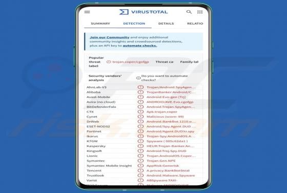 Cheval de Troie bancaire Massiv (Android)