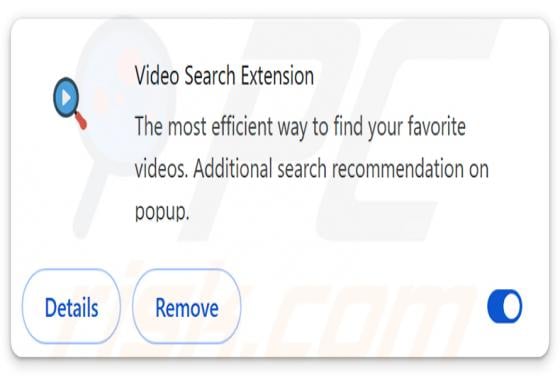 Video Search Extension Pirate de navigateur