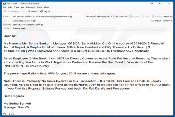 Surplus Profit arnaque par e-mail