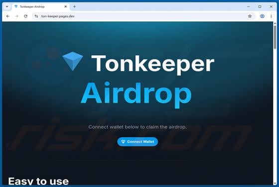 Tonkeeper Airdrop arnaque